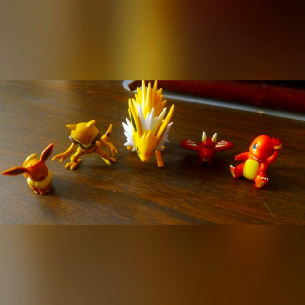Pokémon Toy Animal Figure Set - 5-Piece Play Figures